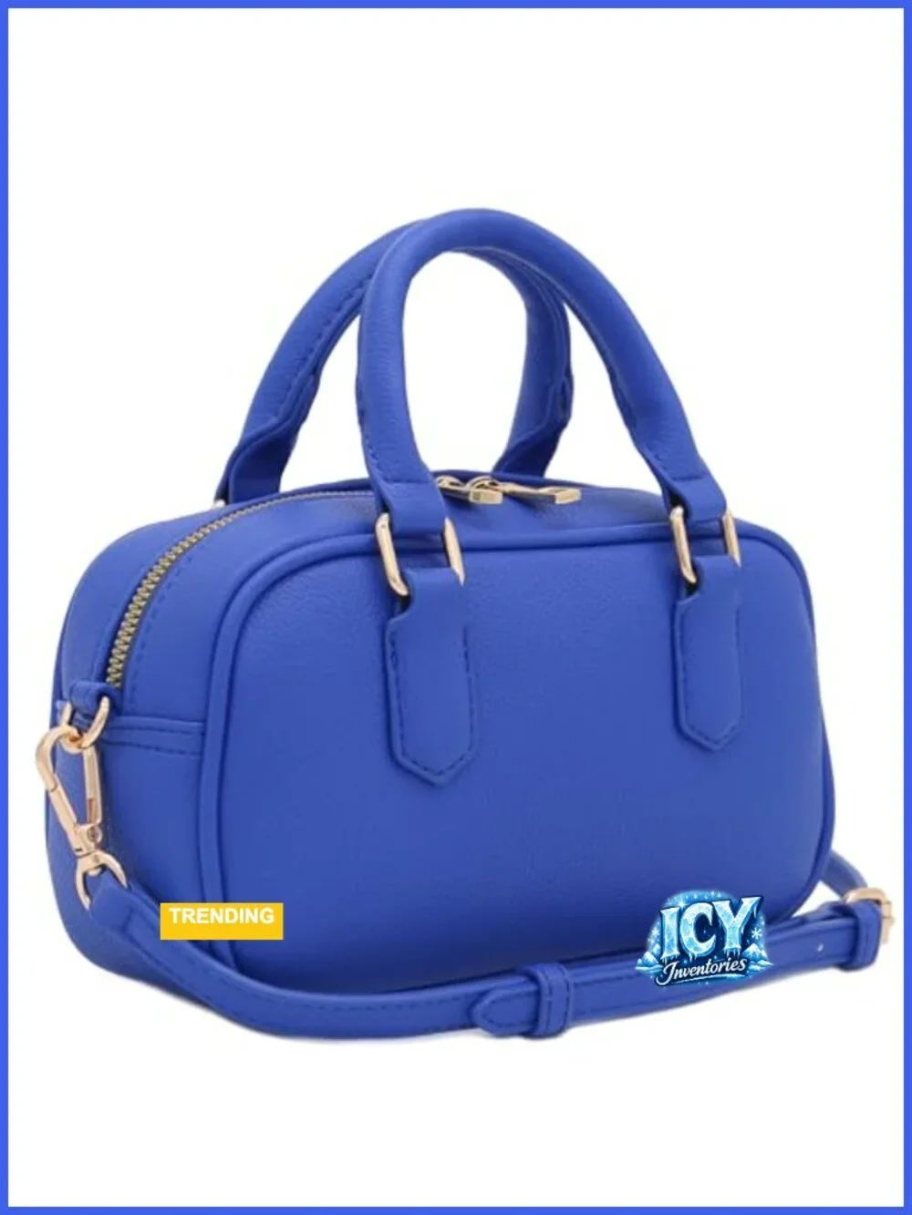 Mini PU Leather Satchel Purse Top Handle Crossbody